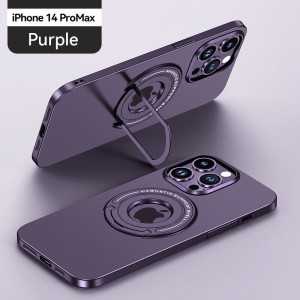 COVER ANTIURTO MAGSAFE CON ANELLO PER IPHONE 13 VIOLA