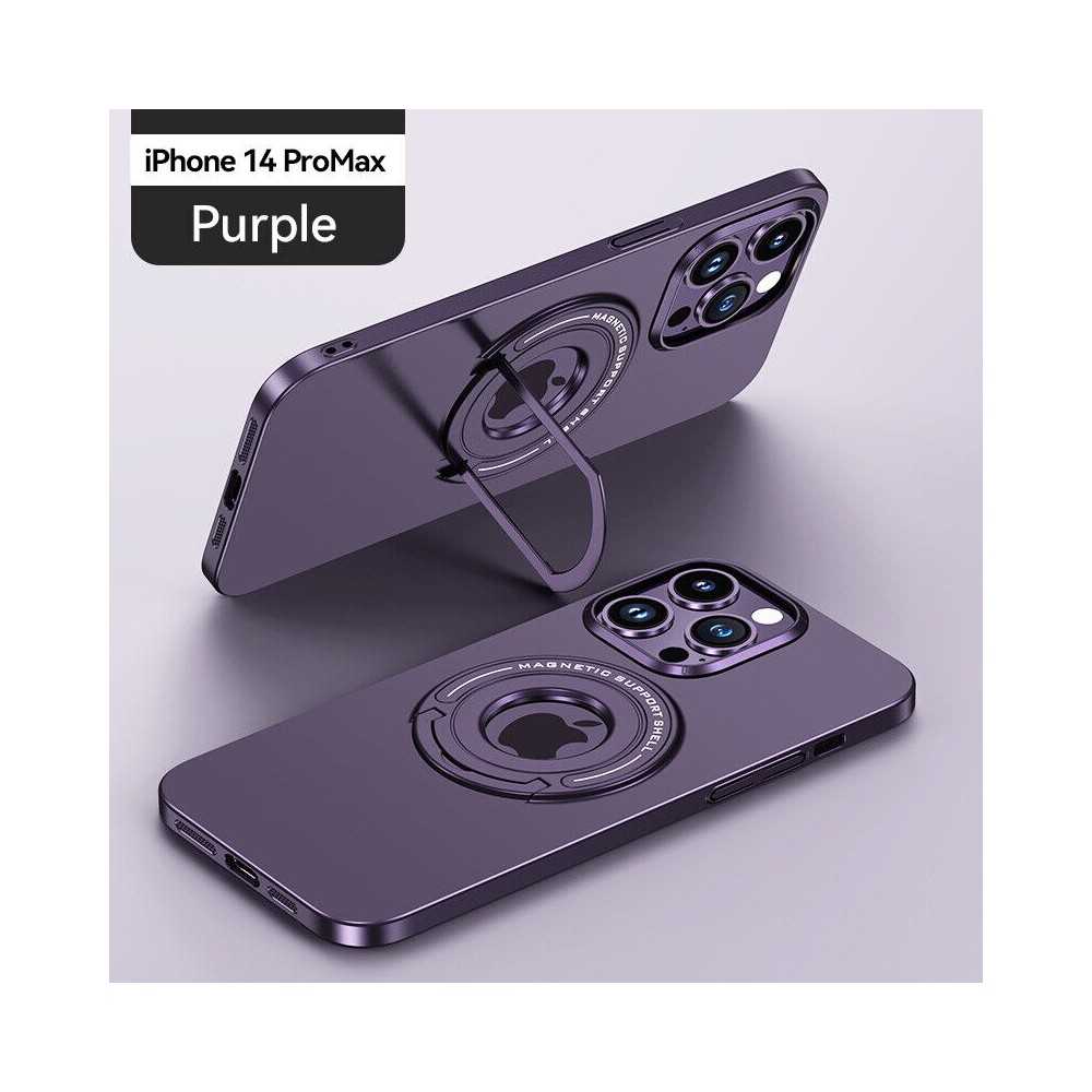 COVER ANTIURTO MAGSAFE CON ANELLO PER IPHONE 13 VIOLA