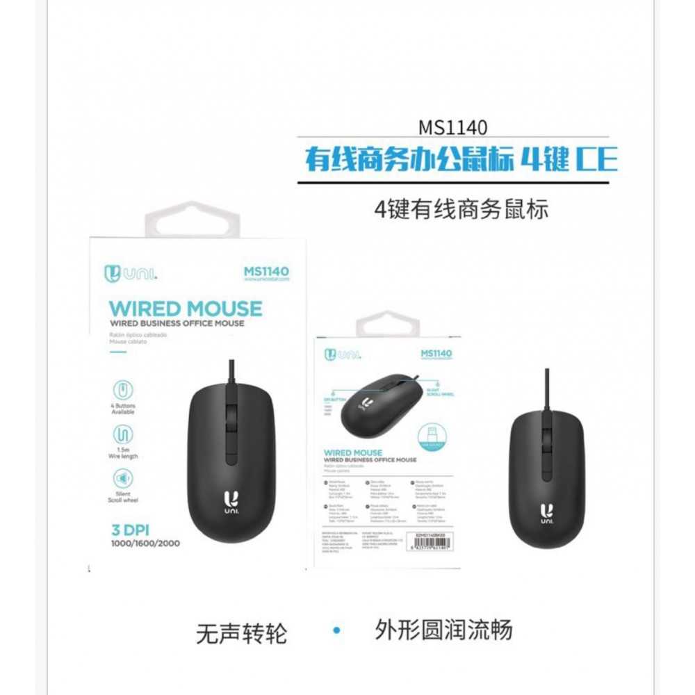 MOUSE USB CON FILO NERO MOUSE USB CON FILO NERO