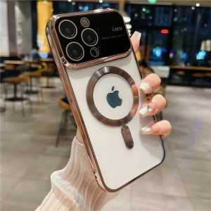 Cover Magsafe per iPhone 15 Lens Protect rose