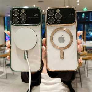 Cover Magsafe per iPhone 15 Lens Protect Nero