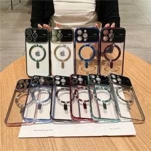 Cover Magsafe per iPhone 15 Lens Protect Nero