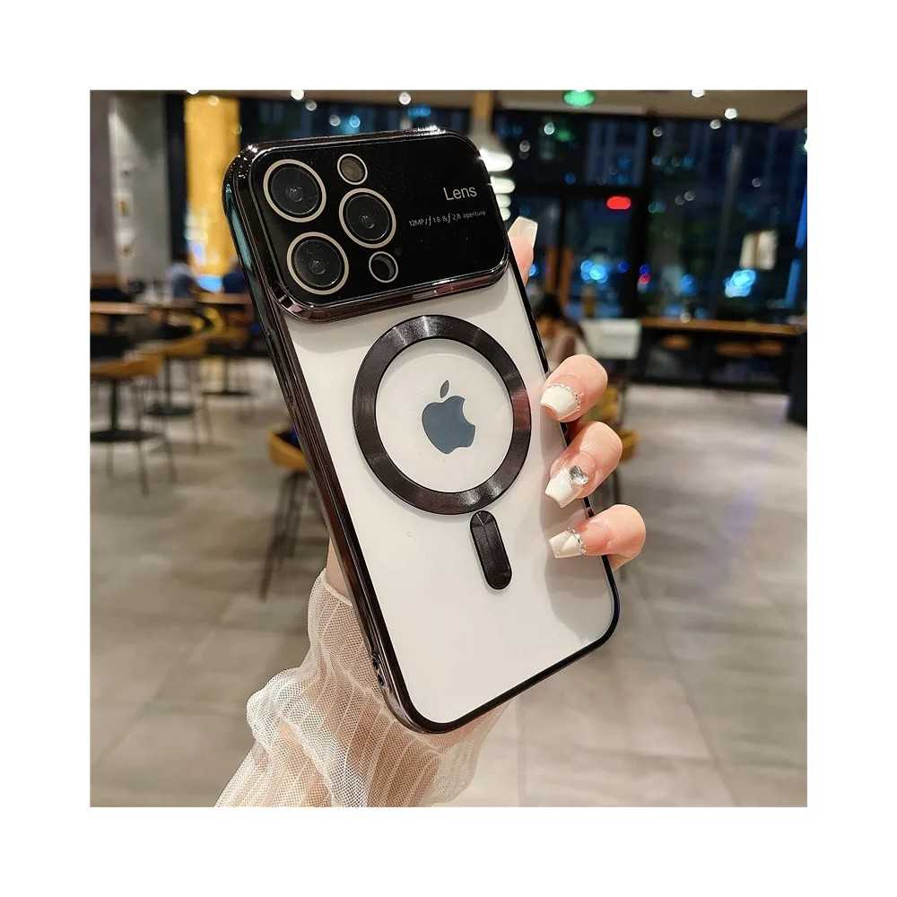 Cover Magsafe per iPhone 15 Lens Protect Nero