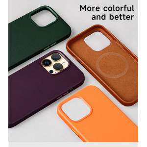 COVER IN VERA PELLE PER iPhone 15 PRO GIALLO