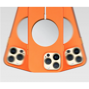 COVER IN VERA PELLE PER iPhone 15 PRO GIALLO