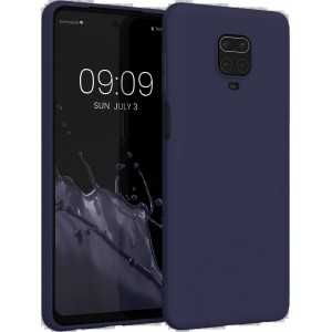 COVER IN SILICONE PER REDMI NOTE 9S 9 PRO COLORE BLU