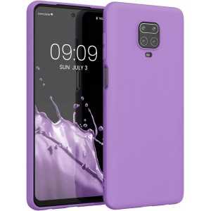 COVER IN SILICONE PER REDMI NOTE 9S 9 PRO COLORE LILLA