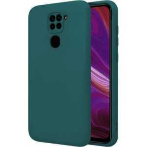 COVER IN SILICONE PER REDMI NOTE 9 COLORE BLU PAVONE