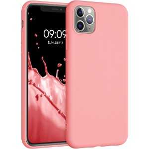 Custodia in Silicone Liquido per iPhone 11 Pro Max rosa