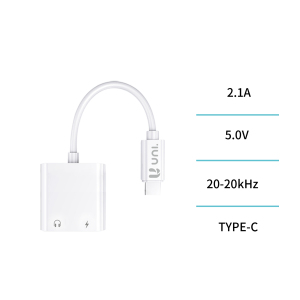 TYPE-C ADAPTOR 2 IN 1 TO JACK 3.5&TYPE-C