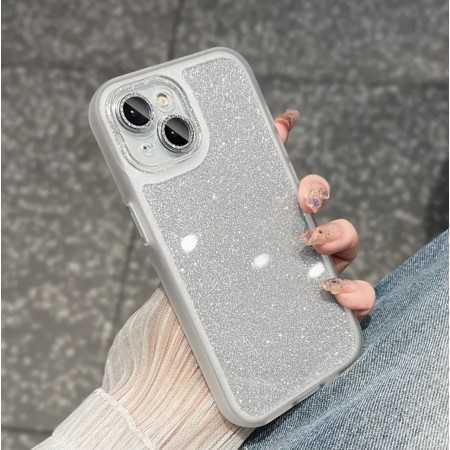 COVER SHINE PER IPHONE 15 PRO MAX COLORE SILVER
