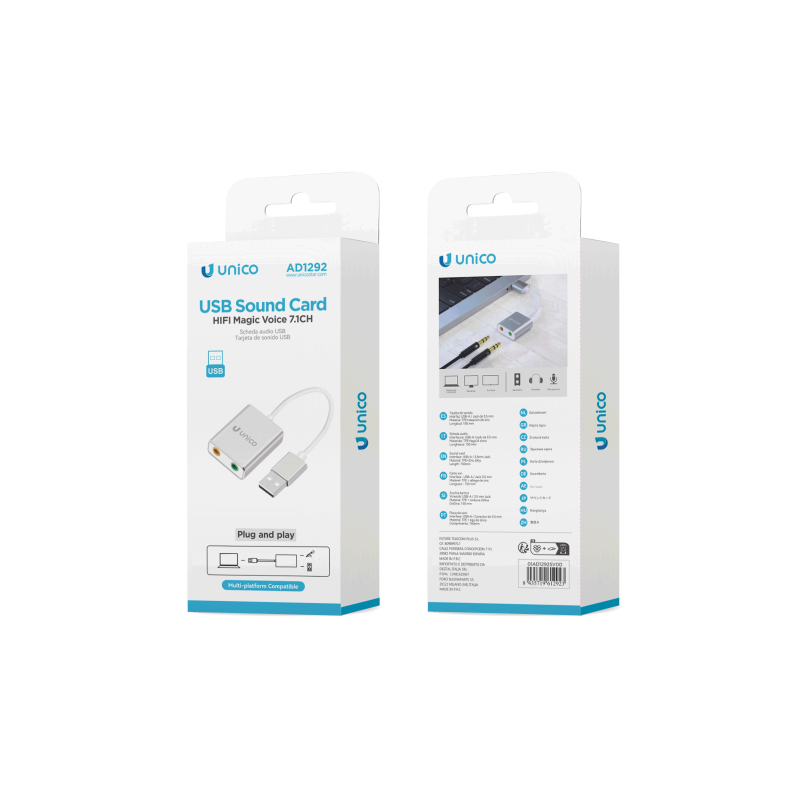 USB SOUND CARD PLUG AND PLAY AD1292