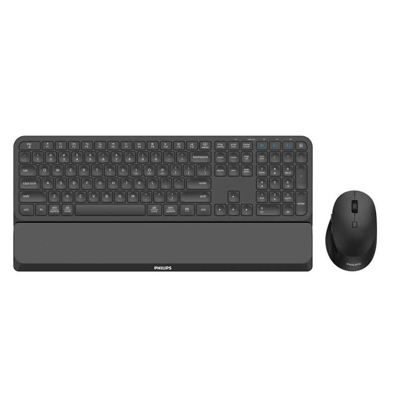 Tastiera Mouse incluso RF senza fili Bluetooth Nero SPT6607B/34 Tastiera Mouse incluso RF senza fili Bluetooth Nero SPT6607B/34