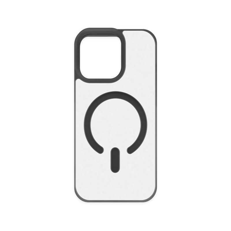 Cover semitrasparente con MagSafe per iPhone 15 nero