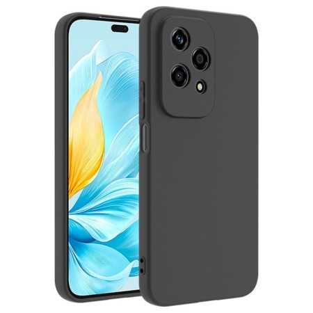 COVER SILICONE PER HONOR 200 LITE COLORE NERO