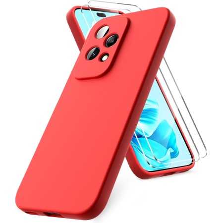 COVER SILICONE PER HONOR 200 LITE COLORE ROSSO