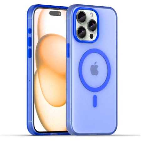 COVER PER iPhone 16 PRO MAXUN MAGSAFE COLORE BLU