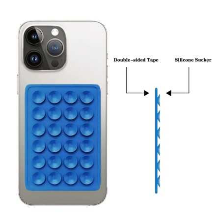 SUPPORTO A VENTOSA PER IPHONE BLU