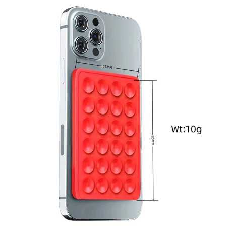 SUPPORTO A VENTOSA PER IPHONE ROSSO