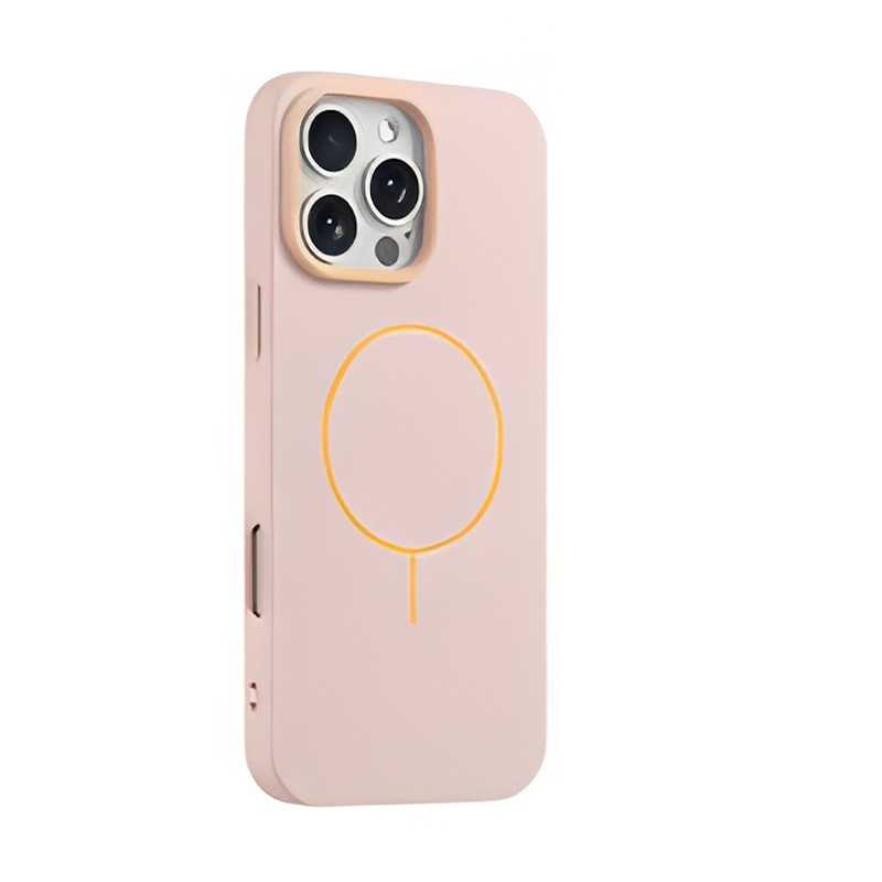 Magnetica Cover per iPhone 16E SILICONE SALMONATO