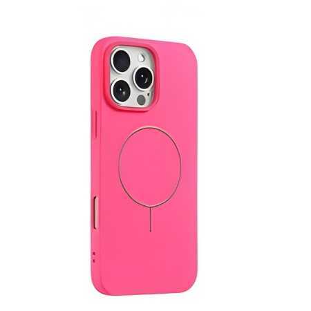 Magnetica Cover per iPhone 16PRO SILICONE FUCSIA