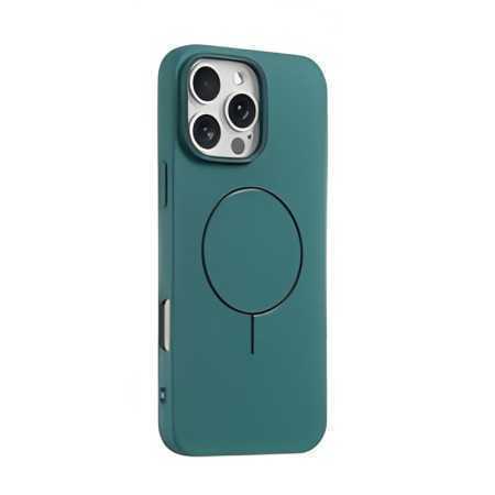 Magnetica Cover per iPhone 15 PRO SILICONE VERDE
