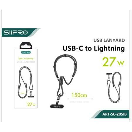 COVA TYPE-C To LIGHTNING CORDINO RICARICA 150 CM BLACK