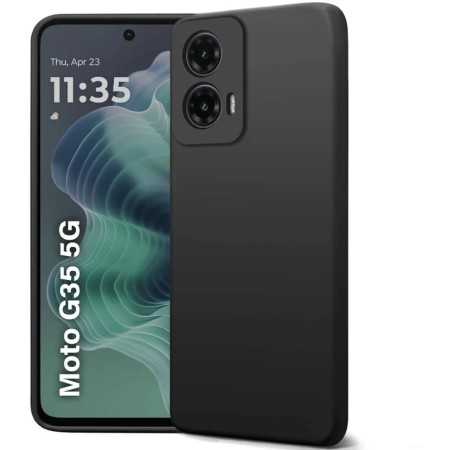 COVER PER MOTO G35 5G IN SILICONE NERO