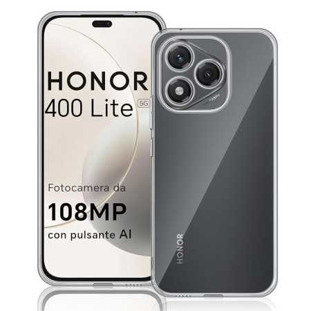 Cover per Honor 400 Lite, Morbida Silicone TRASPARENTE