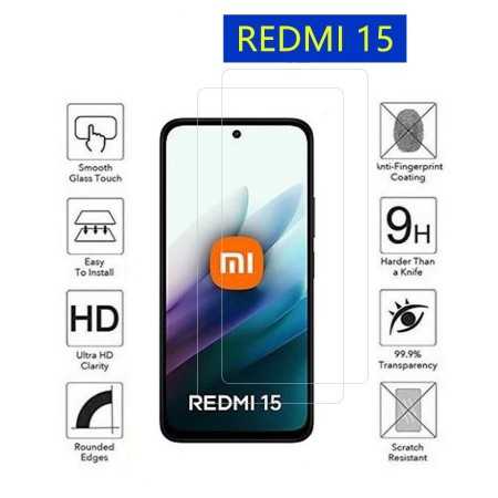 PELLICOLA IN VETRRO TEMPERATO REDMI 15 4G