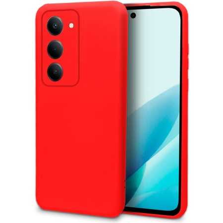 COVER SILICONE REDMI 15 4G ROSSO