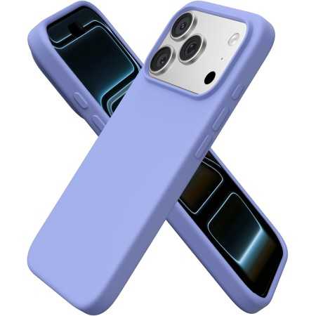 Cover per iPhone 17 Pro Max Silicone Liquido Lilla