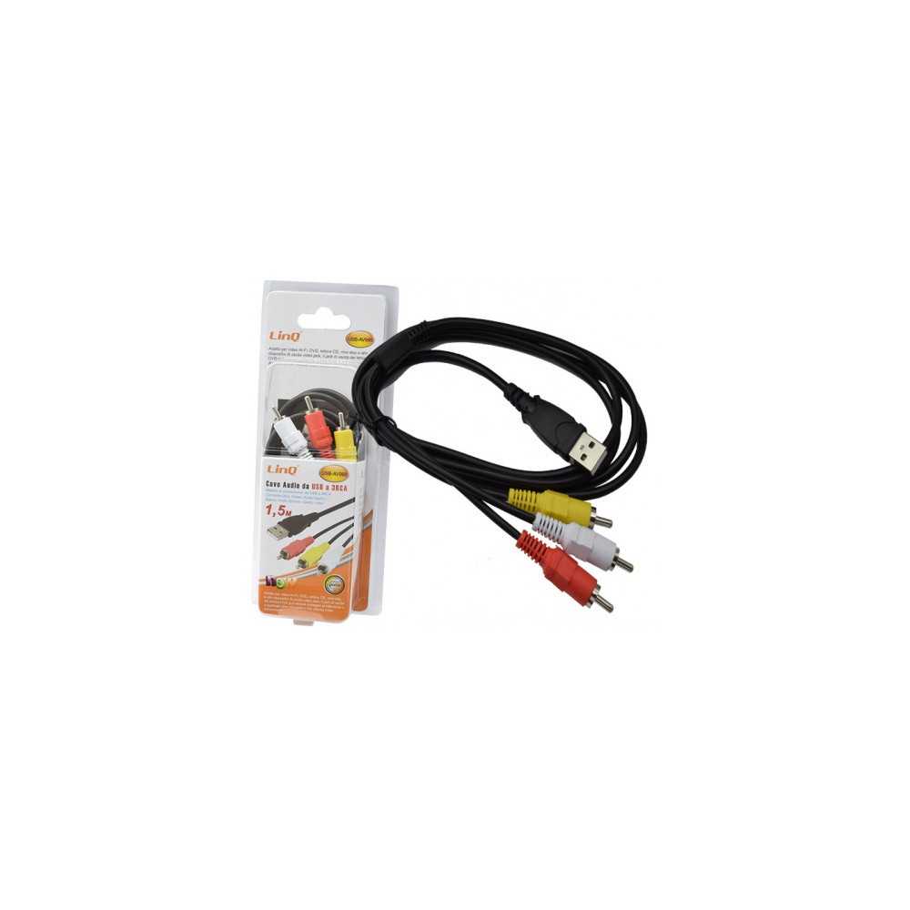 CAVO 2*RCA A JACK 3,5 MM DA 1.5M CAVO 2*RCA A JACK 3,5 MM DA 1.5M